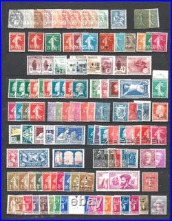 Lot timbres France neufs / du n° 107 à 236 (1900 à 1934)