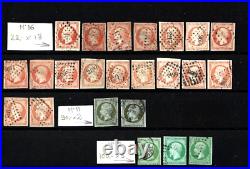 Lot timbres France oblitérés Napoléon