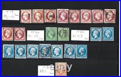 Lot timbres France oblitérés Napoléon