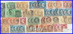 Lot timbres France oblitérés Napoléon