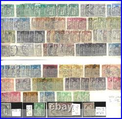 Lot timbres France oblitérés Sage