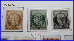 Lot timbres france Cérès n°1 à 6 oblitérés 1849-1850