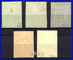 MADAGASCAR TIMBRES N° 8 à 12 TBE
