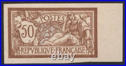 N° 120a + 143b + 123b Superbe Trio de Mersons Non Dentelés /TB Cert. Brun