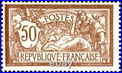 N° 120c N, SANS TEINTE DE FOND, cote Y & T 550