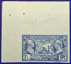 N°245a Légion Américaine 1f50 bleu Non Dentelé /TTB CDF Cert. Scheller