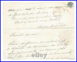 N° 2 Ttb Etoile Muette Devant Lettre Avec Un Rabat 5 Juin 1853 Cote +1000