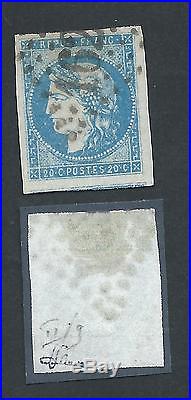 N°44b Superbe Luxe Signe Brun Timbre Stamp France