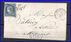 N° 4 Lettre CURSIVE 72 VIGNY PIECE SUPERBE CERTIFICAT N° 4 Lettre CURSIVE 72 VIGNY PIECE SUPERBE CERTIFICAT