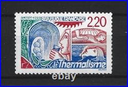 N°Yvert 2556a Thermalisme rouge neuf SUP signé Calves avec certificat