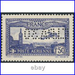 POSTE AÉRIENNE N°6c PERFORÉ TIMBRE NEUF QUALITÉ LUXE ET SIGNÉ BRUN COTE 875