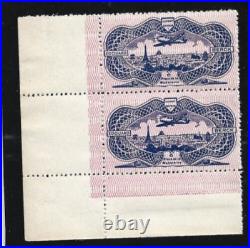 Paire de timbres France neufs PA n° 15 (bord de feuille)