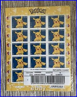 Pokemon 75 Timbres Officiel Pikachu Laposte promo collector édition limitée 2024