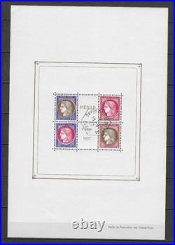 RARE SUPERBE Bloc Feuillet n°3c SANS PERFORATION OBLITÉRÉ? 420