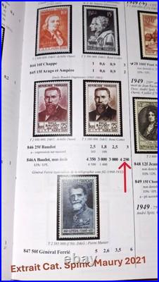 RR+ N°846A E. Baudot Non Émis (Date naissance erronée) sur Env. Cert. Regnaud