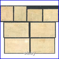 Rare! 1ère Orphelin N°148 À 155 Timbres Neufs De 1918 Signés Brun Cote 3765