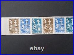 Rare bande 10 timbres France essais de couleur non dentelés neufs XX yt 1532