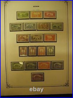 SYRIE COLLECTION TIMBRES NEUFS xx/x 1919-1945 A 80% COMPLETE SUR FEUILLES YVERT