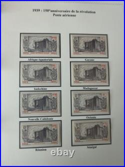 Série Colonies françaises. 1939 150° anniversaire de la révolution française