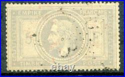 Stamp // Timbre France Oblitere N° 33 Cote + 1200 Expertise Miro / Signe