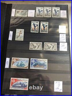 TERRES AUSTRALES (TAAF) lot de 187 timbres neufs en album entre 1956/2016