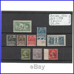 TIMBRES ANNEE 1931 COMPLETE N° 269 à 277 COTE 1170 Euros NEUF (FR1) TIMB1931