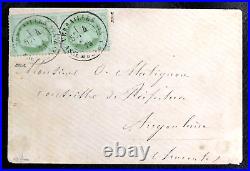 TIMBRES FRANCE 1871/75 YVERT N° 53 PAIRE Obli. VERSAILLES ASSEMBLEE NATIONALE