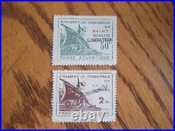 TIMBRES FRANCE GUERRE YT 8/9 SURCHARGE LIBERATION (toujours sans gomme)