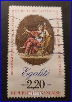 TIMBRE R. F NEUF BICENTENAIRE REVOLUTION FRANCAISE MODEL LIBERTé 2 cadeaux