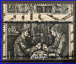 Timbre France 1321 superbe variétée signé calves ref N 12/5