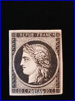 Timbre France Ceres 1849 yt 3 neuf TB