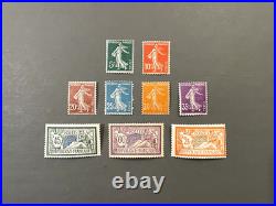 Timbre France Collection Année 1907 complète NEUFS sans charnière MNH