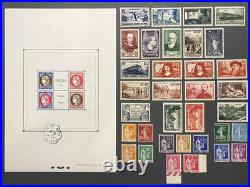 Timbre France Collection Année 1937 complète NEUFS sans charnière inclus Bl
