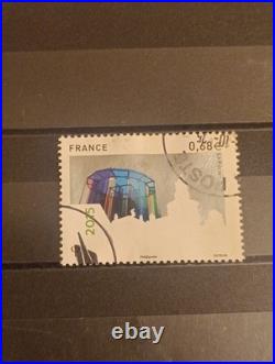 Timbre France Saint Gobain Sans La Taille Douce Variété Ref 10497