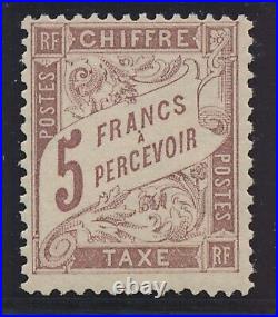 Timbre France Taxe 27 neuf sans charnière certificat photo ref PM 54