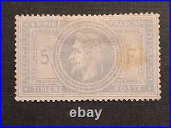Timbre France classique Napoléon yt 33 neuf signé cote 9000 euros