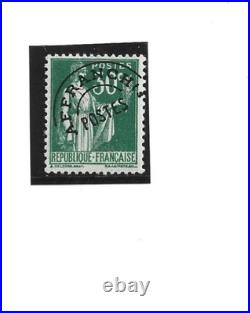 Timbre France neuf Préoblitéré n° 69 (Paix 30c vert) signé Scheller