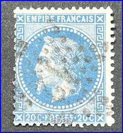 Timbre classique 29Bc 20c Napoléon bleu aux abeille côte 310