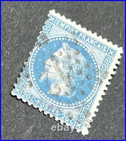 Timbre classique 29Bc 20c Napoléon bleu aux abeille côte 310