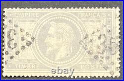 Timbre classique 33 5FR Napoléon gris, signé Calves