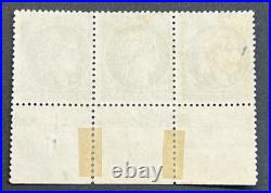 Timbre classique 37  20c bleu Siège de Paris Cérès bande de 3 croix de repère