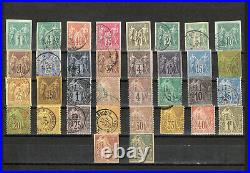 Timbres Colonies Francaises Emissions Generales. 1877-79