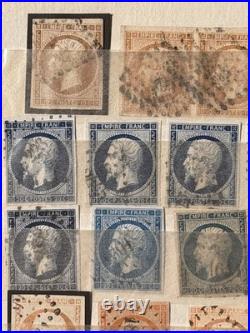 Timbres France, Cérès, Napoléon Bel Ensemble, nuances, types, multiples, obl