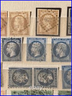 Timbres France, Cérès, Napoléon Bel Ensemble, nuances, types, multiples, obl