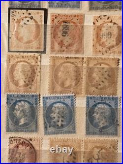Timbres France, Cérès, Napoléon Bel Ensemble, nuances, types, multiples, obl