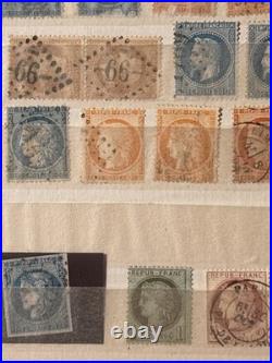 Timbres France, Cérès, Napoléon Bel Ensemble, nuances, types, multiples, obl