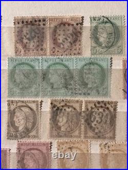 Timbres France, Cérès, Napoléon Bel Ensemble, nuances, types, multiples, obl