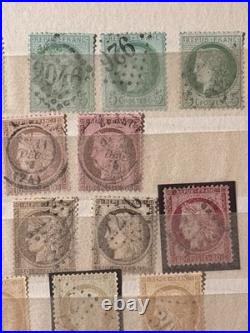 Timbres France, Cérès, Napoléon Bel Ensemble, nuances, types, multiples, obl