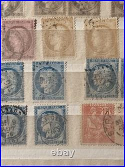 Timbres France, Cérès, Napoléon Bel Ensemble, nuances, types, multiples, obl