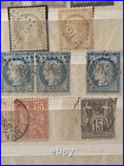 Timbres France, Cérès, Napoléon Bel Ensemble, nuances, types, multiples, obl